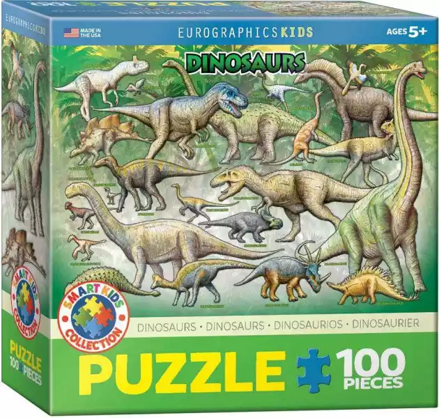 Puzzle 100 Smartkids Dinosaurs 6100-0098 -