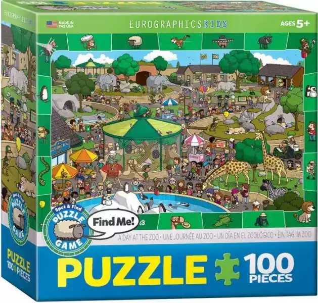 Puzzle 100 Smartkids A Day In The Zoo 6100-0542 -