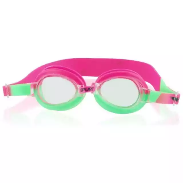 Okulary Pływackie Spurt 1122Af 03, Różowo-Zielone