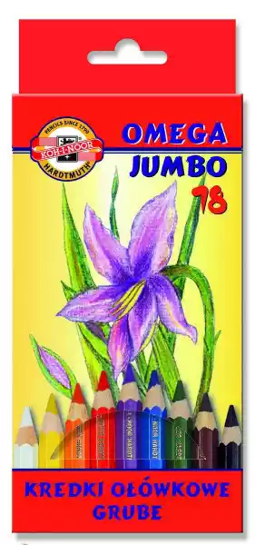 Kredki Ołówkowe 18 Kolor Jumbo Koh-I-Noor