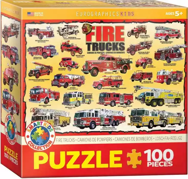 Puzzle 100 Smartkids Fire Trucks 6100-0239 -