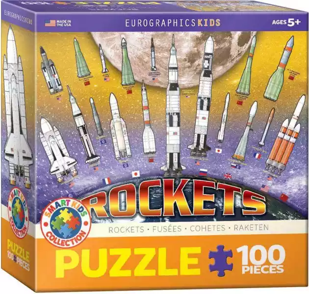 Puzzle 100 Smartkids Rocket 6100-1015 -