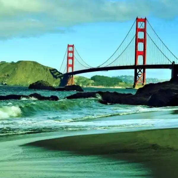 Plakat Golden Gate Bridge, San Francisco, Stany Zjednoczone