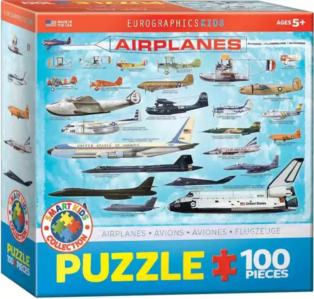 Puzzle 100 Smartkids Airplanes 6100-0086 -