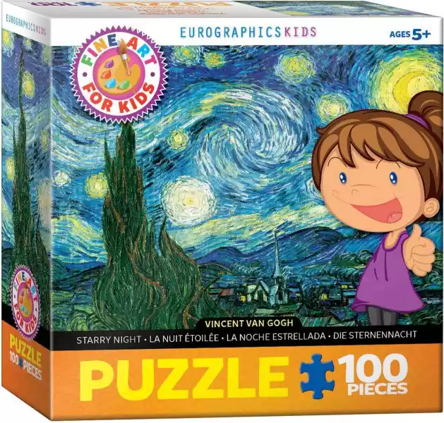 Puzzle 100 Smartkids Van Gogh Starry Night 6100-1204 -
