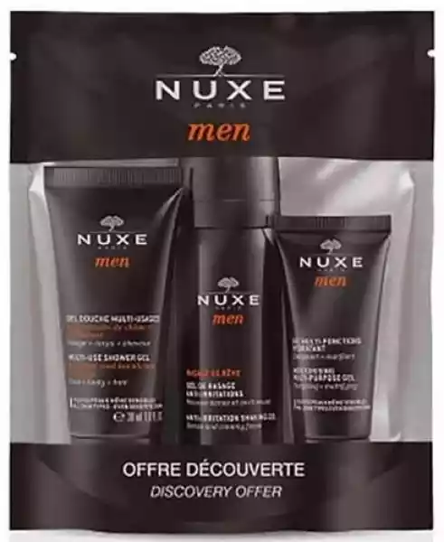 Nuxe Men Zestaw Podróżny Wielofunkcyjny Żel Pod Prysznic 30Ml + 