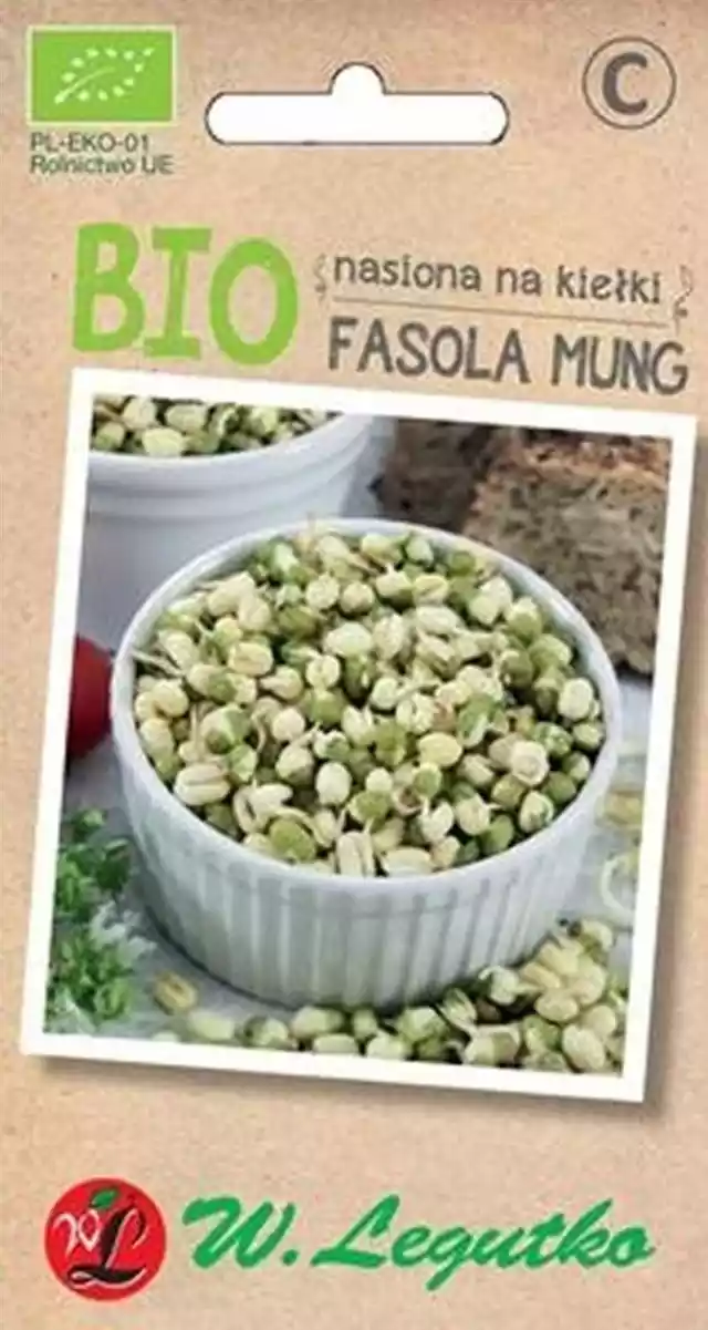 Legutko − Fasola Mung, Nasiona Na Kiełki Bio − 30 G