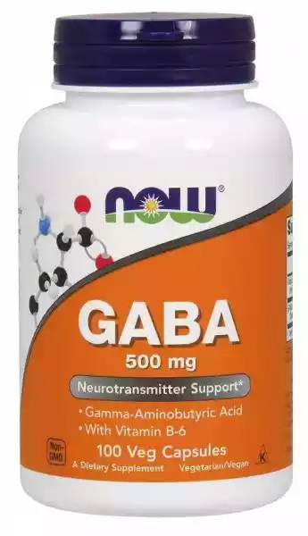 Gaba - Kwas Gamma Aminomasłowy 500 Mg + Witamina B6 (100 Kaps.)