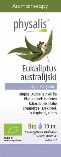 Physalis − Eukaliptus Australijski, Olejek Eteryczny Bio − 10 Ml