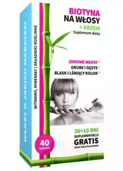 Biotyna + Krzem Na Włosy Noble Health X 40 Tabletek