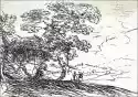 The Two Landscapes (Right Tree), Claude Lorrain - Plakat Wymiar 