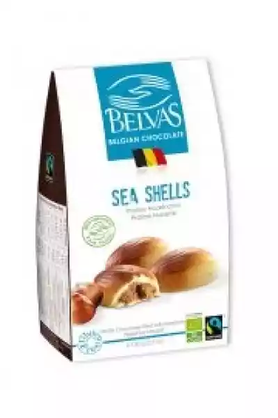 Belgijskie Czekoladki Białe Z Nadzieniem Orzechowym Sea Shells F