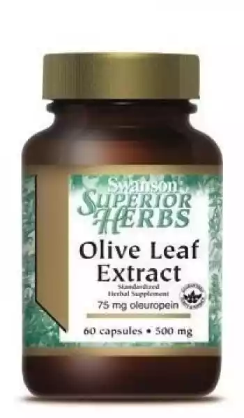 Swanson Olive Leaf Extract (Liść Oliwny) 500Mg X 60 Kapsułek