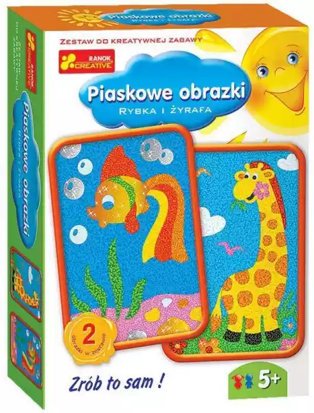 Piaskowe Obrazki Rybka I Żyrafa -