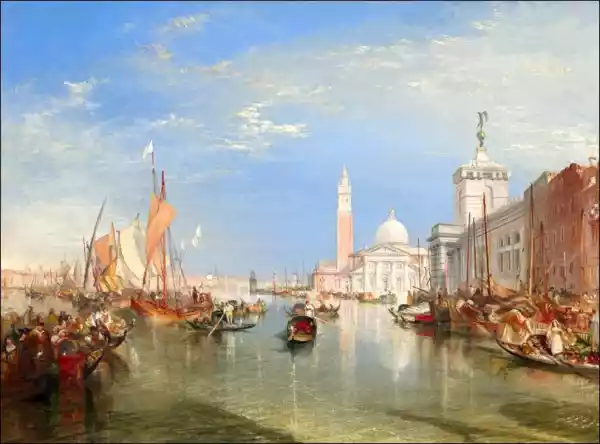 Venice The Dogana And San Giorgio Maggiore, William Turner - Pla