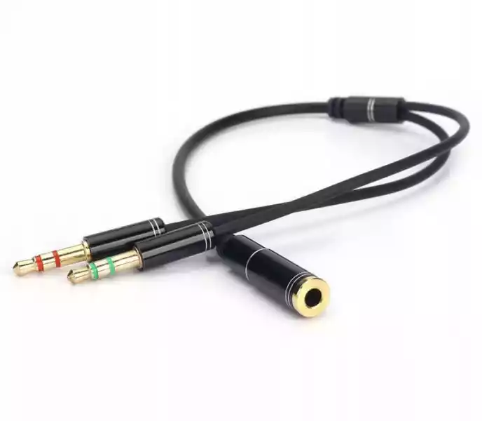 Kabel Adapter Mini Jack 3,5 Mm Słuchawki Mikrofon
