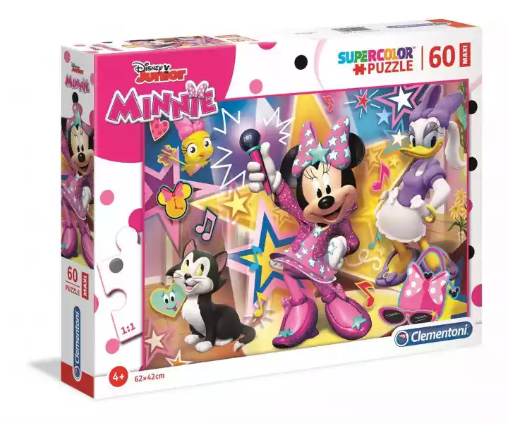 Puzzle 60 Maxi Super Kolor Minnie I Pomocnicy 26443 -