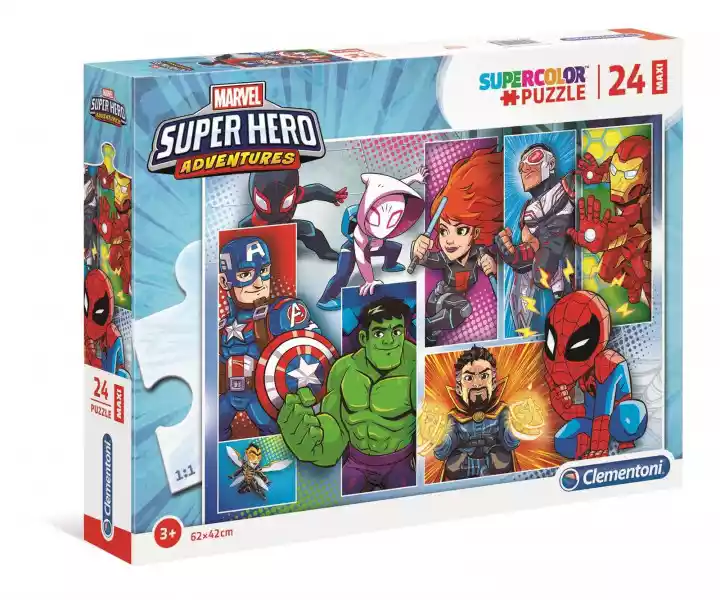 Puzzle 24 Maxi Super Kolor Superhero 24208 -