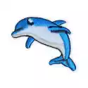 Naszywka Naprasowanka Termo Aplikacja Niebieski Delfinek
