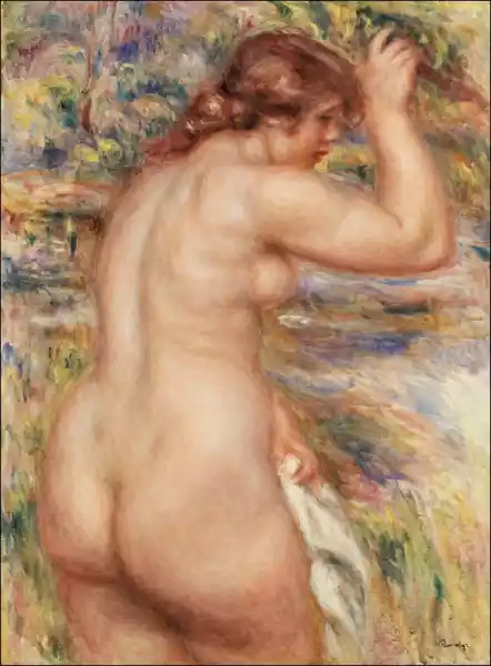 Nude In A Landscape, Pierre-Auguste Renoir - Plakat Wymiar Do Wy