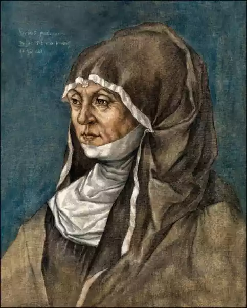 Portrait Of A Woman, Said To Be Caritas Pirckheimer (1467–1532),