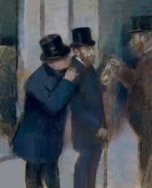 Portraits At The Stock Exchange, Edgar Degas - Plakat Wymiar Do 