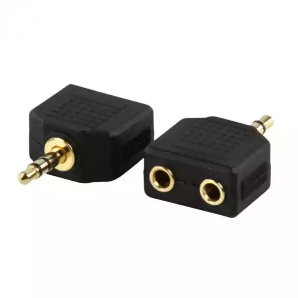 Adapter Jack 3,5Mm Wtyk - 2X Jack 3,5Mm Stereo