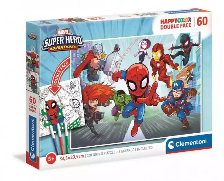 Puzzle 60 Happy Color Marvel Superhero 26098 -