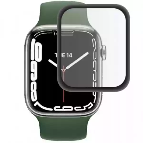 Szkło Hybrydowe Hofi Hybrid Pro+ Apple Watch 7 41Mm, Czarna Ramk