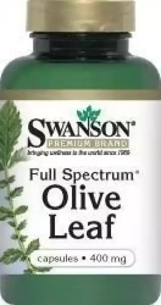 Swanson Full Spectrum Olive Leaf (Drzewo Oliwne) 400Mg X 60 Kaps