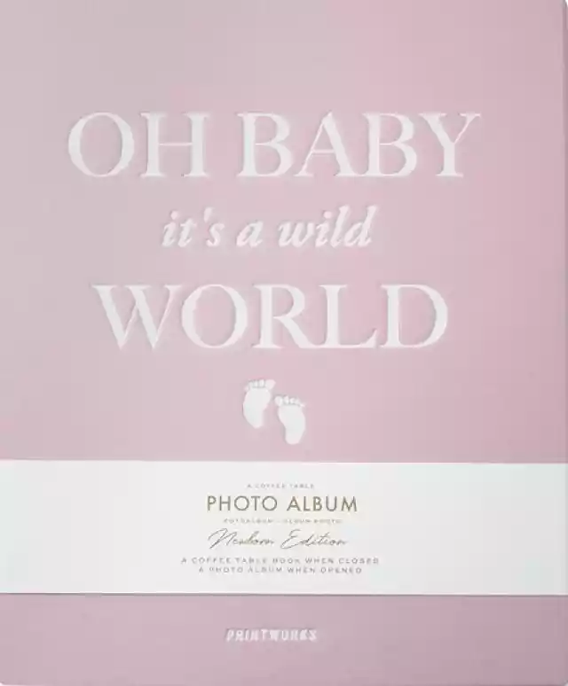Album Na Zdjęcia Printworks Baby Its A Wild World Różowy