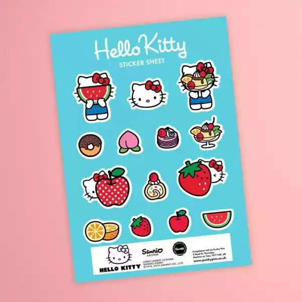 Naklejki Hello Kitty X Pinky Pins Food Sweeteness