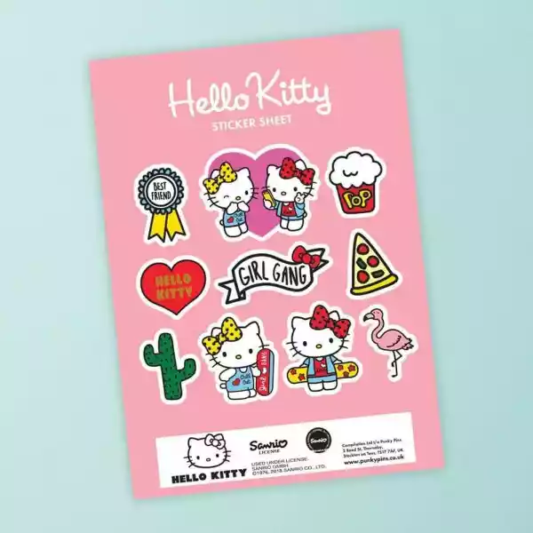 Naklejki Hello Kitty X Pinky Pins Best Friends Girl Gang