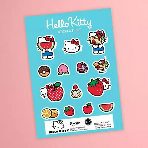 Naklejki Hello Kitty X Pinky Pins Food Sweeteness