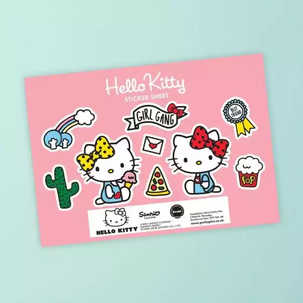 Naklejki Hello Kitty X Pinky Pins Kitty & Mimmy Bf