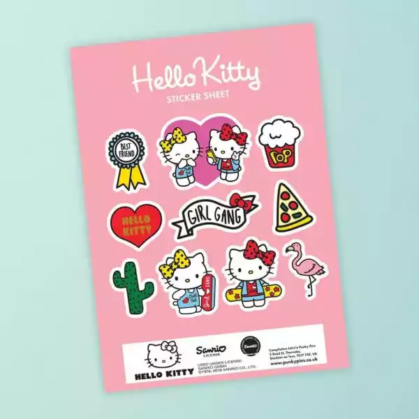 Naklejki Hello Kitty X Pinky Pins Best Friends Girl Gang