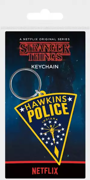 Stranger Things Hawkins Police - Brelok