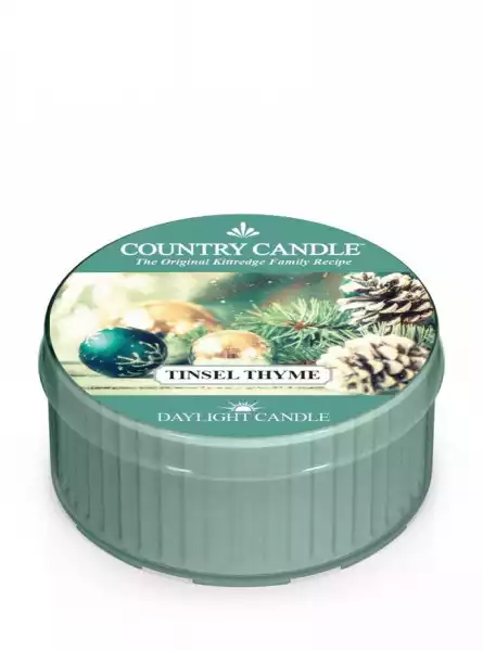 Country Candle - Tinsel Thyme - Świeczka Zapachowa - Daylight (3