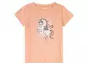 Lupilu Lupilu T-Shirt Dziewczęcy Z Bawełny, 1 Sztuka (110/116, Koralowy