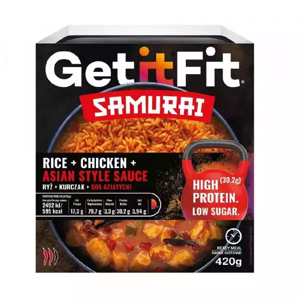 Get It Fit − Samurai, Ryż Z Kurczakiem W Sosie Azjatyckim − 420 