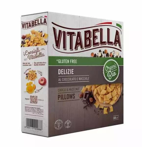 Vitabella − Poduszki Owsiane Czekoladowe Bezgl. Bio − 300 G
