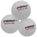 Piłeczki Do Ping-Ponga Point Tactic Białe 10Szt
