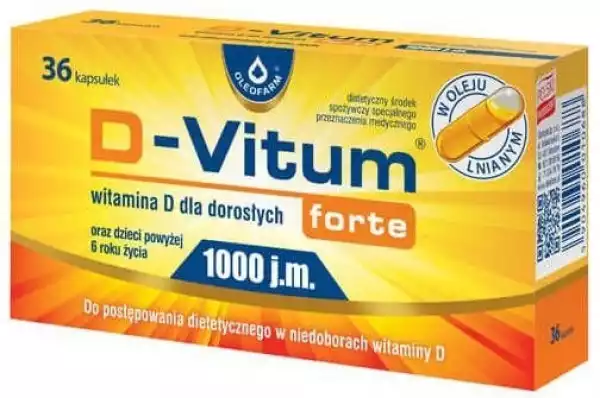 D-Vitum Forte 1000J.m X 36 Kapsułek