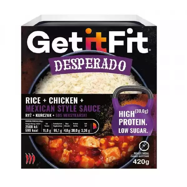 Get It Fit − Desperado, Ryż Z Kurczakiem W Sosie Meksykańskim − 