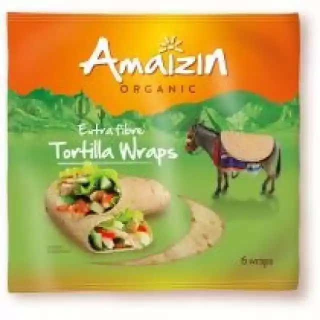 Amaizin Tortilla Wraps Z Otrębami (Źródło Błonnika Pokarmowego) 