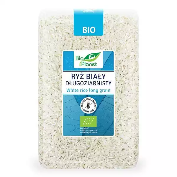 Bio Planet − Ryż Biały Długoziarnisty Bezglutenowy Bio − 1 Kg