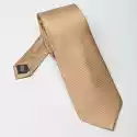 Beżowy Krawat Jedwabny Michaelis 7,5 Cm
