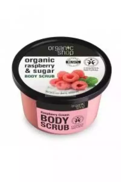 Organic Raspberry & Sugar Body Scrub Peeling Do Ciała O Zapachu 