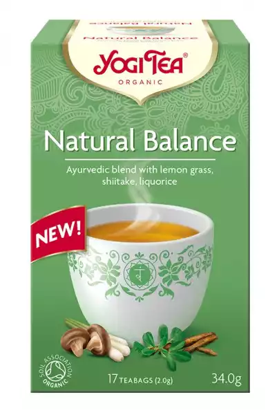 Herbatka Naturalna Równowaga Z Shiitake (Natural Balance) Bio (17 X 2 G) 34 G - Yogi Tea