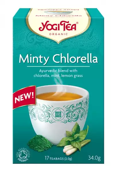 Herbatka Miętowa Z Chlorellą (Minty Chlorella) Bio (17 X 2 G) 34 G - Yogi Tea